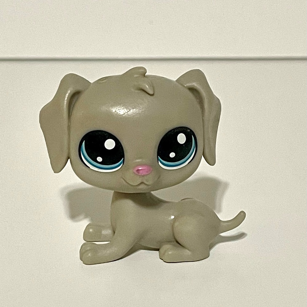 Littlest‎ Pet Shop LPS 1-107 Bill Weimaran Silver Gray Weimaraner